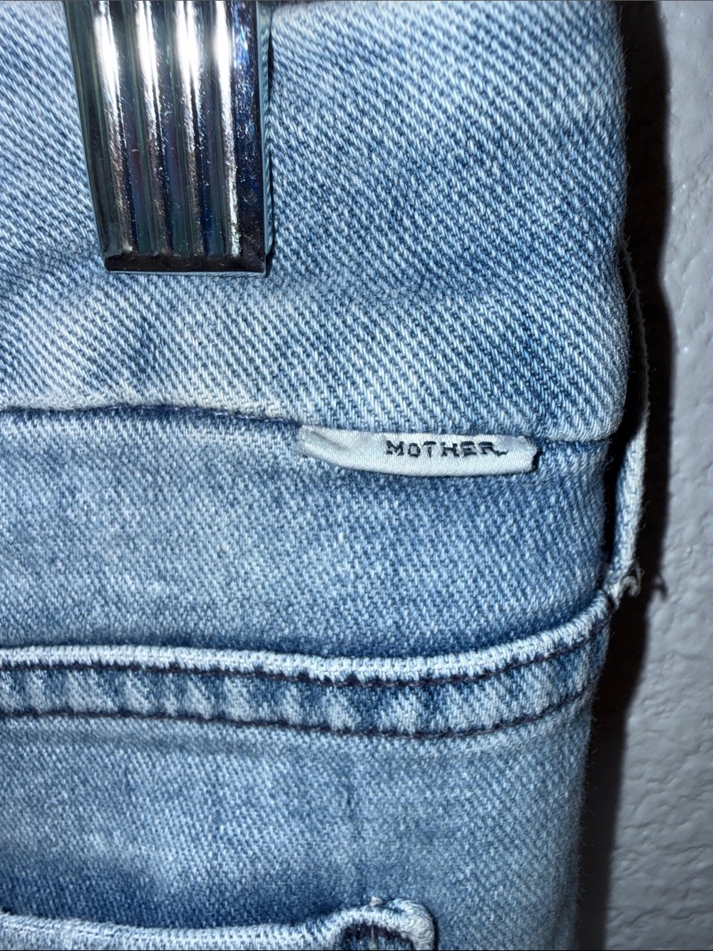 Mother Looker Ankle Fray Light Wash Women's Jeans - Picture 7 of 9